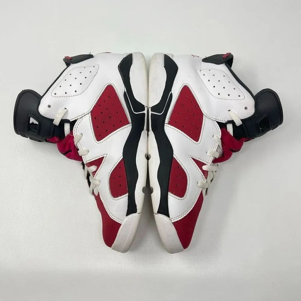 Nike Air Jordan 6 Retro Carmine Kids Youth Size 3Y 384666-106 - Picture 7 of 11